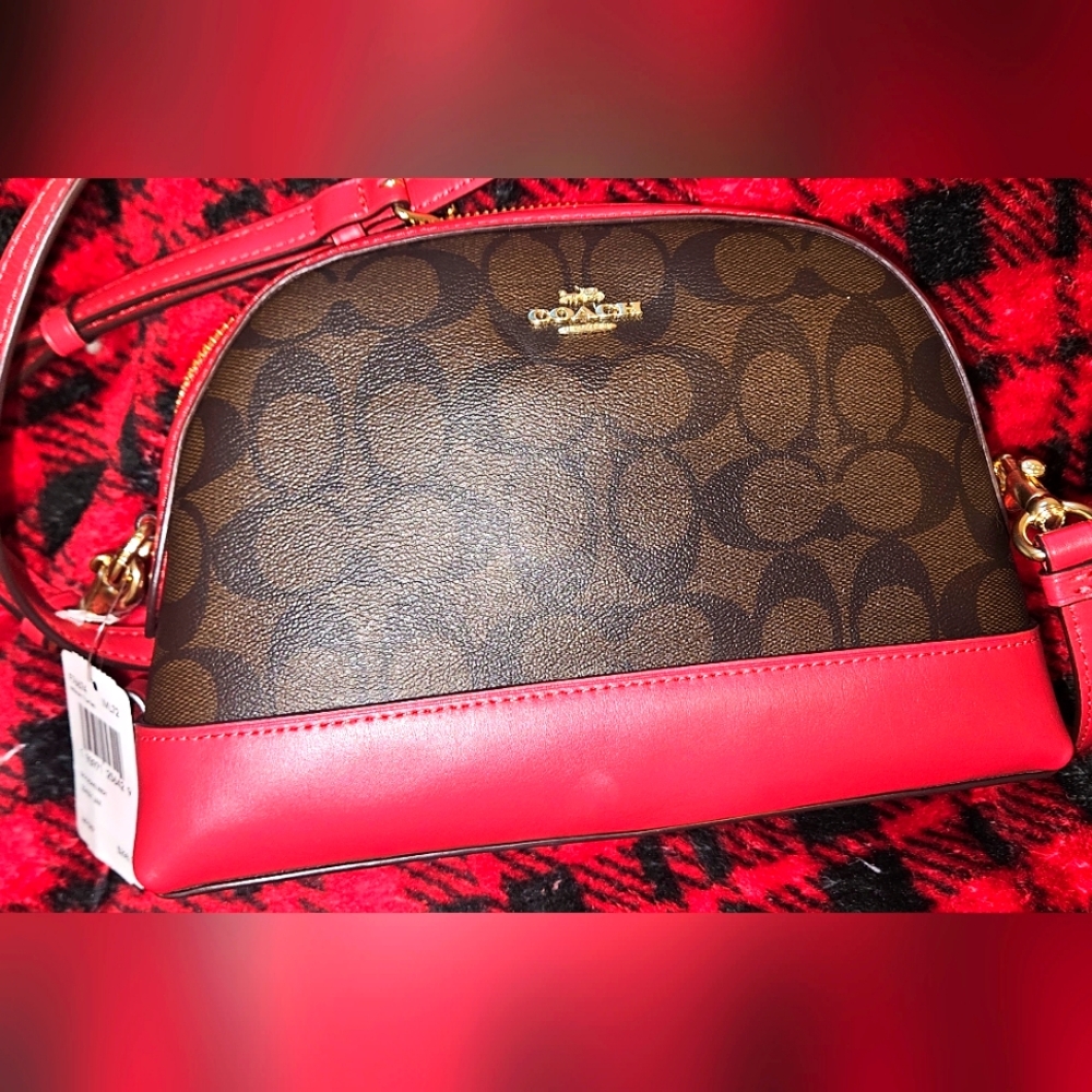 Coach Christmas Party Style Crossbody Purse NEW